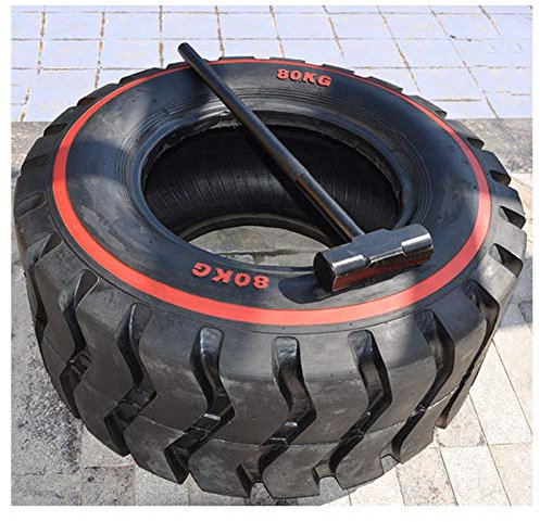 YWARX Fitnessreifen für Tire Flips und Hammer Training Multifunktionaler Trainingsreifen für Zuhause 80KG