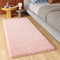 TAPISO Essence Tapis de Passage Poils Longs Shaggy Moderne Rose Uni Tapis Couloir Long Salon Chambre Adulte Descente de Lit Moelleux Epais Oeko-TEX 70 x 150 cm