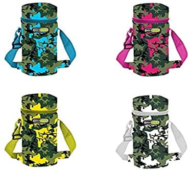 Giostyle Portaborraccia Termico, Camouflage, Capacità 1,5 Lt, Colori assortiti, 1 pezzo
