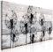 murando HandArt Bilder auf Leinwand Pusteblume 1 tlg Leinwandbild Wandbilder Wohnzimmer Wanddekoration Moderne Kunst - Blumen Natur Holzoptik b-A-0625-b-a