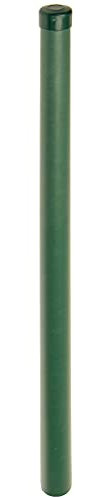 HaGa® Kunststoffpfahl 1 Stück inkl. Abdeckkappe - Zaunpfahl 3,8cm Stärke x 175cm Höhe - Pfahl glasfaserverstärktes und recyceltes PET