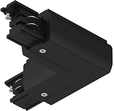 Paulmann 91375 Schienensystem ProRail3 Verbinder L-Stück Innen 101x101mm max. 3.680W Schwarz Schienensysteme Deckenschiene Metall, Kunststoff
