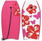 GYMAX Surfbrett 105 x 51 cm, Schwimmbrett max. Belastung: 85 kg, Bodyboard Surfboard mit EPS Schaumstoff-Kern & Zugseil, Schwimmboard für Kinder & Erwachsene (Rot)