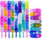 Ainiv Pop Armband, 8 Stück Pop Push It, Pop Bubble Fidget Armband Spielzeug, Armband Kinder Set, Fidget Toys Set,Simple Fidget Toy Armband, Baby Sensory Toy für Kinder/Erwachsene (Bunt)