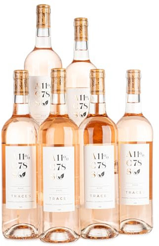 TRACES Rose- Multi Award-Winning & Naturally Lighter - Sugar Free Wine, Vegan, Lower Calorie - Case of 6 x 750ml