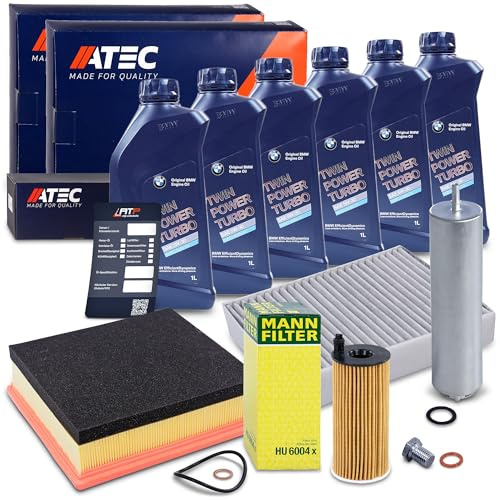 ATEC Germany Inspektionspaket Filterset mit 1x Ölfilter, 1x Innenraumfilter