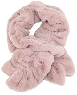 QUEEN HELENA Sciarpa Calda Scollo Morbida Invernale con Pelo Peluche Girocollo Pelosa Donna SC01 (Rosa)