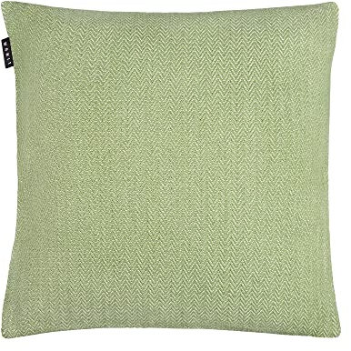 LINUM Shepard Kissenhülle 50x50 cm, 100% Baumwolle, Maschinenwaschbar, Moosgrün