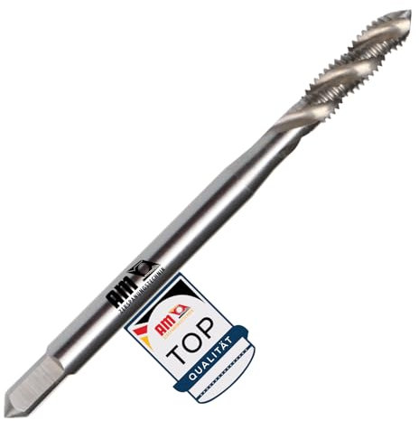 AM-Zerspanungstechnik Gewindeschneider M3-M30 | Hochwertiger Gewindebohrer | Universeller Sacklochgewindebohrer Handgewindebohrer & Maschinengewindebohrer in Einem - Sackloch HSSE, M3 x 0,5