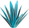 Samnuerly 65 cm Groß Tequila Rustikale Skulptur Tequila Rustikale Skulptur 9 Blätter Metall Agave Pflanze Garten Pflanze Ornament Eisenkunst Pflanze Wohnkultur (Beach Color), ID0121