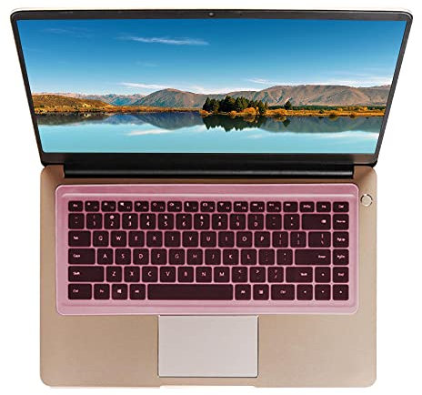 SDTEK Keyboard Protector Skin Silicone Cover Film Universal Compatible with 15-17 inch Laptop, Notebook, Netbook, Chromebook (Pink)