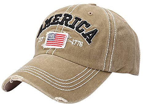 QIFLY Unisex Camouflage Baseball Cap Amerikanische Hüte Für Damen Herren Embroidered Usa Baseball Cap Dad Hat Usa Flag Patch Military Army Cap