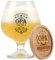 PRSTENLY Vatertagsgeschenk für Opa, 17OZ Bierkrug Glas + Bambus Untersetzer Mit Spruch Geschenke für Beste Opa Großelterntag Geburtstag Vatertag, Geburtstagsgeschenke