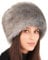 Futrzane Siberian Kosakenmütze - Pelzmütze Damen - Fell Pelz Russische Mütze (M, Silber Siberian)