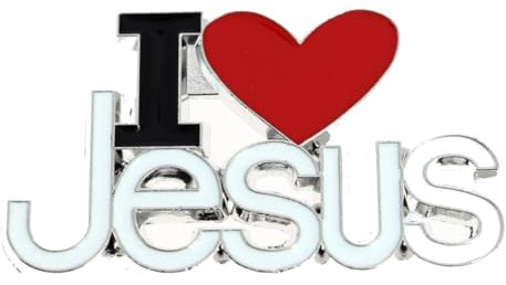 Clj Charles Le Jeune Pin's I Love Jesus - Classique - qualité de finition - Epingle - Broche - Badge - PINS HUMOUR - ORIGINAUX