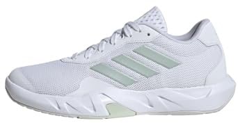 adidas Damen Amplimove Trainer Shoes Gymnastik-und Trainingsschuhe, Cloud White/Linen Green/Dash Grey, 38 EU