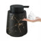 XUDREZ Seifenspender küche Schaumseifenspender, Keramik 380ml Nachfüllbarer Spülmittelspender, Soap Dispenser Seifenschaumspender Pumpflasche für Shampoo, Handseife，Duschgel (B-Marbling black)
