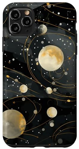 iPhone 11 Pro Max Celestial Space Grey & Black Galaxy Case