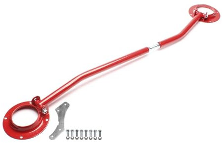 TA Technix Domstrebe verstellbar aus Stahl für die Vorderachse in der Farbe rot, eintragungsfrei, Art.-Nr. SDSVOG2