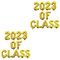 PRETYZOOM 2 Sätze 2023 Aluminiumfolienballon Alphabet-banner Klasse Von 2022-banner Folienballons 2023 Buchstabenballons Aus Aluminium Ballon Mit Abschlussmotiv Goldrand Anzahl Geschenk