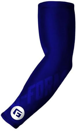G-Form Compression Arm Sleeve - Manches de bras évacuant l'humidité pour le baseball, le basket-ball et autres - Manches de coude avec coutures plates - Marine, Adulte S/M