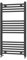 500 x 1000mm Matt Black Straight Central Heating Radiator Towel Rail Bathroom Ladder Warmer + Corner Valve