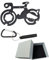 CLKE Outil Multifonction Vélo 10 en 1,Porte Clef Velo avec Siffler,Ouvre-Bouteille,Clé Hexagonale,Multitool Velo Compact en Alliage d'Aluminium pour Randonnée VTT,Cadeau Cycliste（Noir）