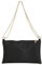 Inshere Damen Satin Abendhandtasche Schultertasche Geldbörse für Hochzeit Party Crossbody Schultertasche Schwarz