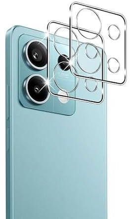 HQ-CLOUD® Lot de 2 Protection Objectif Caméra Arrière en Verre Trempé Pour Xiaomi Redmi Note 13 5G(pas pour 4G),Film en Verre Trempé 9H, Ultra HD, Anti-Rayures