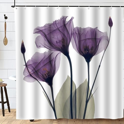 FAIRYGATE Garden Shower Curtain Outdoor Dramatic Floral 180x180cm Shower Curtains Bathroom Curtains B8206
