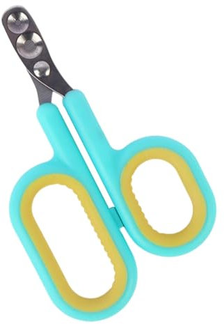 Coupe-griffes pour chats, chiots - Coupe-griffes pour chat - En métal - En acier inoxydable - Avec double trou rond - Petits ciseaux aveugles - Coupe-ongles anti-saignement - Hei