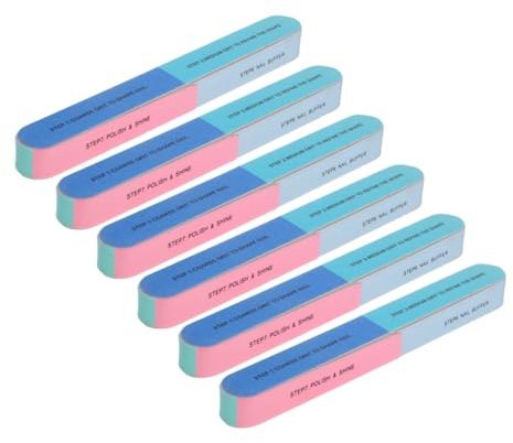 CRILSTYLEO 12piezas Bloques De Pulido Para Uñas Lados y Pasos Herramientas De Manicura Para Mujeres Fácil De Usar y Reutilizables