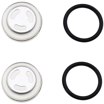 Set di 2 guarnizioni in vetro di spettacolo da 18 mm, per moto, guarnizioni e rondelle, per pompa dei freni, master, cilindro, serbatoio per moto (2 set)