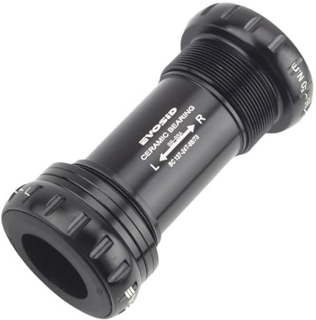 EVOSID Fahrrad-Tretlager mit Keramiklager, BSA 68–73 mm, englisches Gewinde, BB 22 mm/24 mm für GXP-Spindel, kompatibel mit MTB, Rennrad, Hollow Deore XT SLX R7000, R8000, 4700, 5800, 6800 IXF