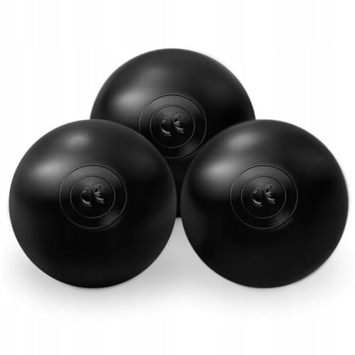 MISIOO 50 Stück Bälle für Bällebad - Spielzeug ab 1 Jahr, Baby Spielzeug, 6 cm Bälle aus sicherem, ungiftigem Kunststoff, widerstandsfähig gegen Quetschen, Farbe Schwarz