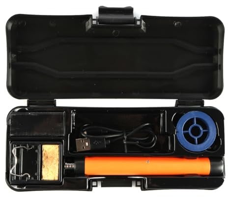 Namvo USB Soldering Iron Kit USB Rechargeable Portable Soldering Iron Adjustable 300℃-400℃ Soldering Set for Welding Repair
