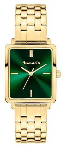 Tamaris Damen Analog Quarz Uhr mit Edelstahl Armband TT-0188-MQ
