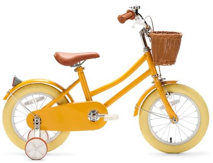 Generation Hip Kinderfahrrad 14 Zoll - Gelb - Fahrrad mit Stützrädern für Kinder von 3 bis 5 Jahren