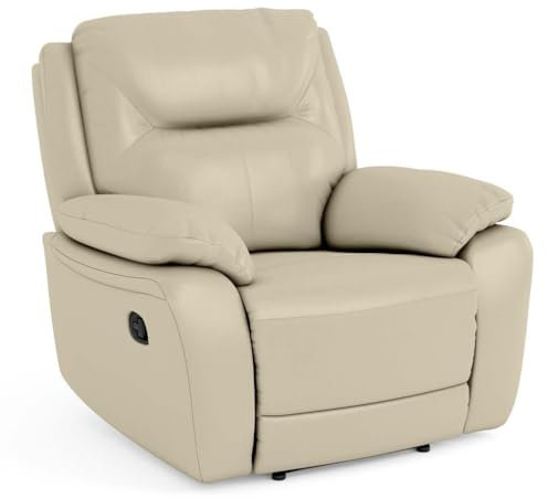 Bostonsofa Atlanta Relax-Ledersessel - mit Zero Wall Mechanismus - Komfortable Entspannung - ergonomisches Design - hochwertige Materialien für Ihr Wohnzimmer (‎90x97x98 cm)