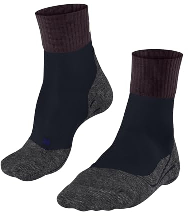 FALKE TK2 Explore Cool Short W Sso respirantes 1 paire, Chaussettes de randonnée Femme, Rouge Barolo 8526, 41-42