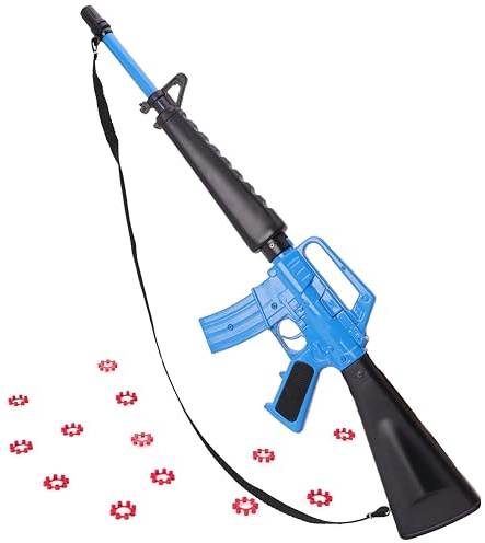 Toyland® 71cm (27) Die-Cast Metal Toy Rifle - 8 Shot Cap Gun - 96 Shots Included - Smoke & Sound Effects When Fired