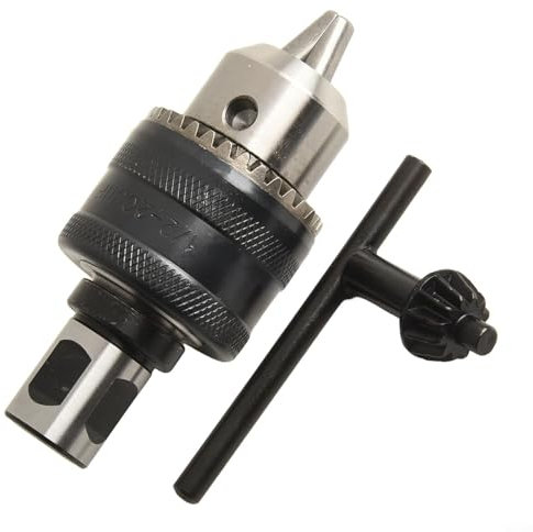 Gettimore 3/4 Zoll Weldon Schaft Adapter B16 Kegelgewinde Magnetisches Bohrfutter Verbindungsset mit Schlüssel (B)