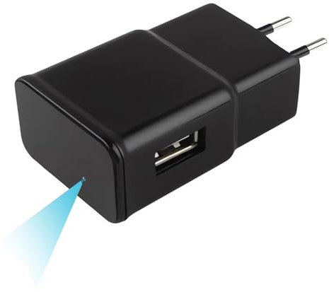 ZHODADA Mini Camara Espia 1080P USB Cargador Cámara Espía Oculta WiFi Interior Oculta WiFi Spy Camaras Camufladas de Vigilancia con Detección De Movimiento con App