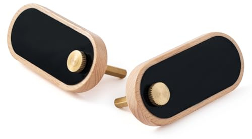 GUOKOFF Mini Tableau Noir en Bois, 12 Pièces Petite Ardoise 8.5 x 3cm | Mini Panneaux d'Affichage, Tableau Noir pour Table, Ardoise de Table Décoratives pour Buffet Menus Bar Café