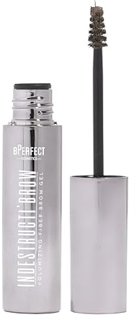 BPerfect Indestructi’Brow – Brow Fiber Gel Mascara with Sweat-Proof Microfibres for Volume, Hold & Colour – Brown (For Blonde to Medium-Brown Hair), 8ml