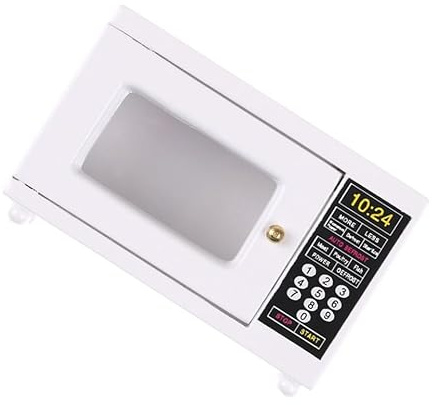 SUPVOX Scale Mini Microwave Oven Model for Dollhouse Kitchen Accessory Realistic Mini Appliance for Pretend Play Educational Decor to Enhance Imagination and Cognitive Skills