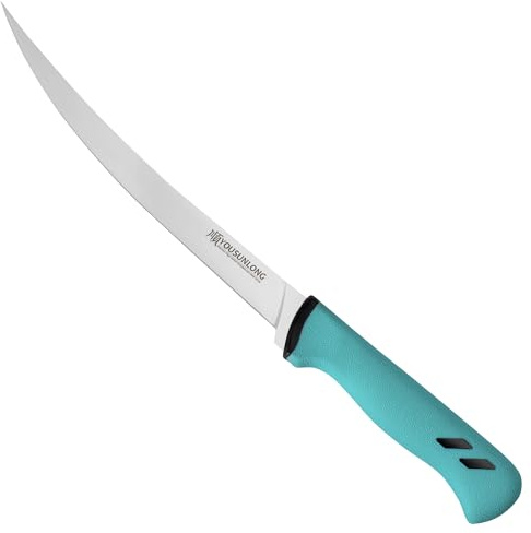 YOUSUNLONG Coltello per filettare il pesce e coltello per disossare - Lama in acciaio ad alto tenore di carbonio da 245 mm per pesce e carne - Design per disossare e affettare con precisione
