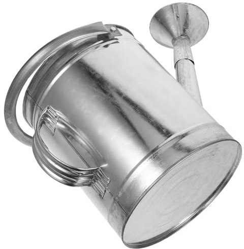 SHINEOFI Regadera Metálica de 5 litros Asa Ergonómica y Boquilla de Hierro Pulverizador para Plantas de Interior y Exterior Regadera para Plántulas y Macetas de Jardín