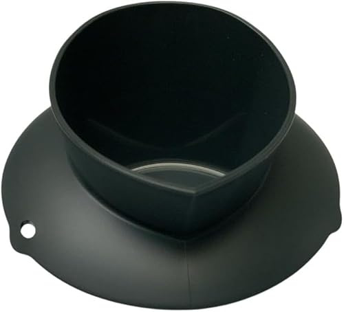 Original Thermomix Spritzschutz Deckel TM5 TM6 – Vorwerk Spritzschutz für Mixtopfdeckel gegen Fettspritzer (1, TM6 Messbecher schwarz)