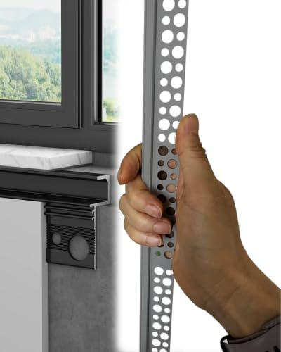 Window Board Joint Trim for Trimless Modern Designs, Plaster-in Tile Edge